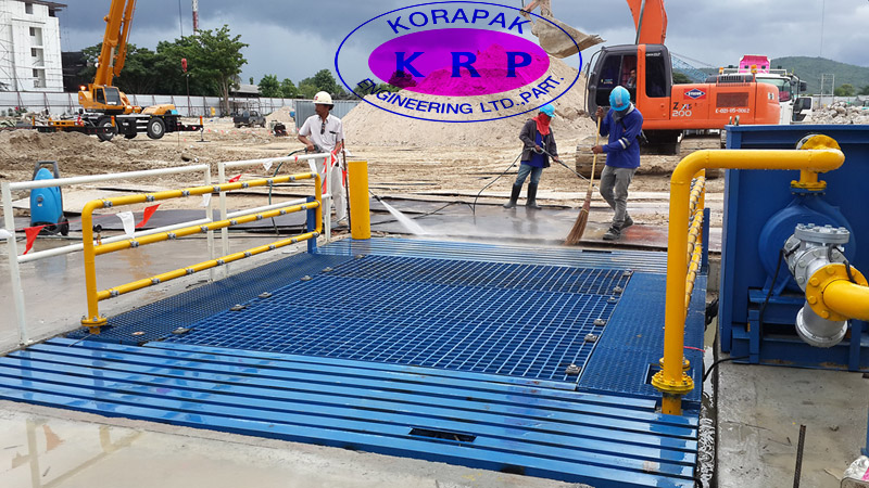 เครื่องล้างล้อรถบรรทุก Wheel Washing Machine